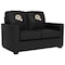 Dreamseat Silver Loveseat with New Orleans Saints Helmet Logo XZ7759003LSCDBK-PSNFL21007 - alternate 1